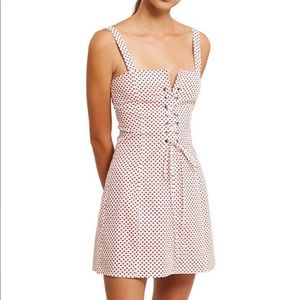 Opening Ceremony Heart Print Corset Dress